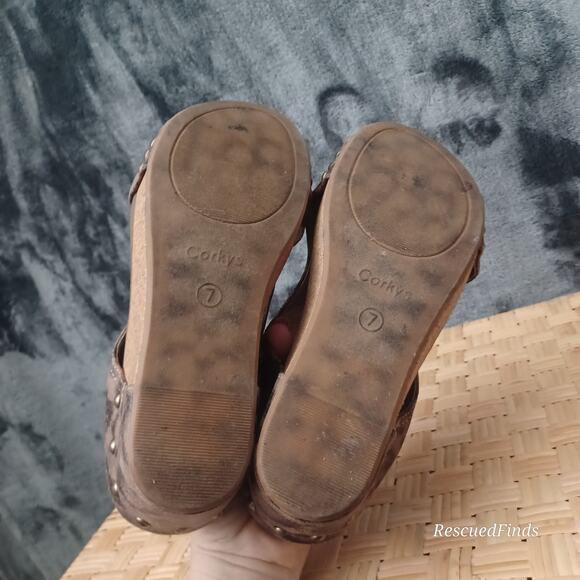 corky's platform sandals